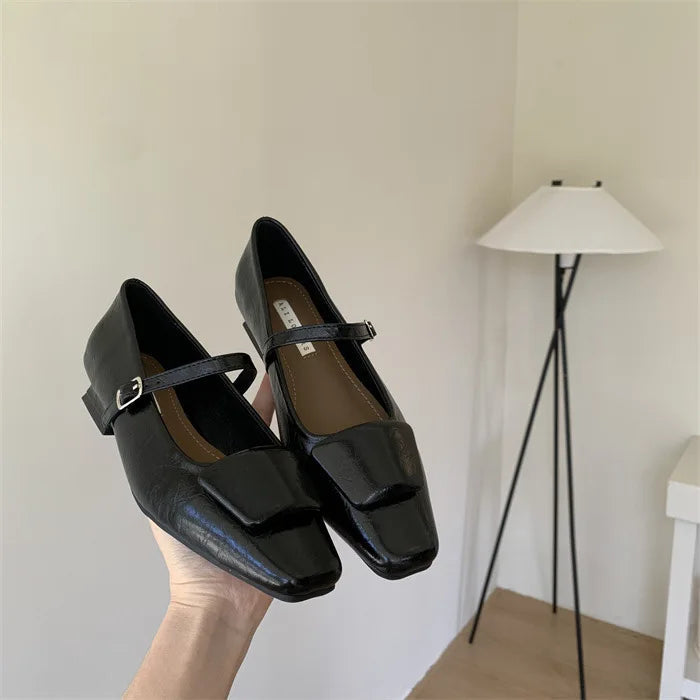 Shoes Heels Female Sneakers Flats Square Toe Modis Clogs Platform on Heels Dress Retro Summer Comfortable Ne