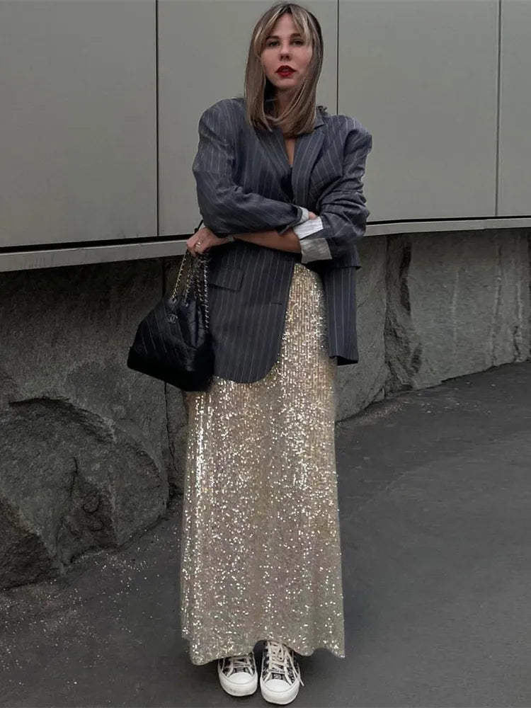 Sparkle Midi Skirt