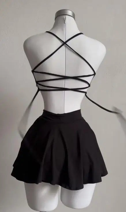 Europe and the United States Explosive New Cross-border Suspenders Two-piece Suspenders Halter Halter Skirt