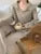 Autumn Winter ’s Knitted 2-piece Set Lapel Pullover Sweater Long Pants Korean Female Clothing Knitwear New