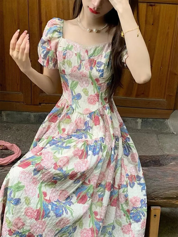 Summer New Midi Dress Aline Party Birthday Vestidos Female Clothes New Robe
