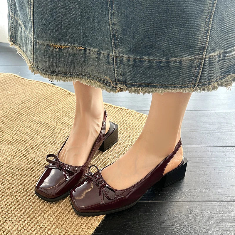 Summer Cover Toe Sandals Causal Street Style Dress Singbacks Mules Shoes Zapatos De Mujer