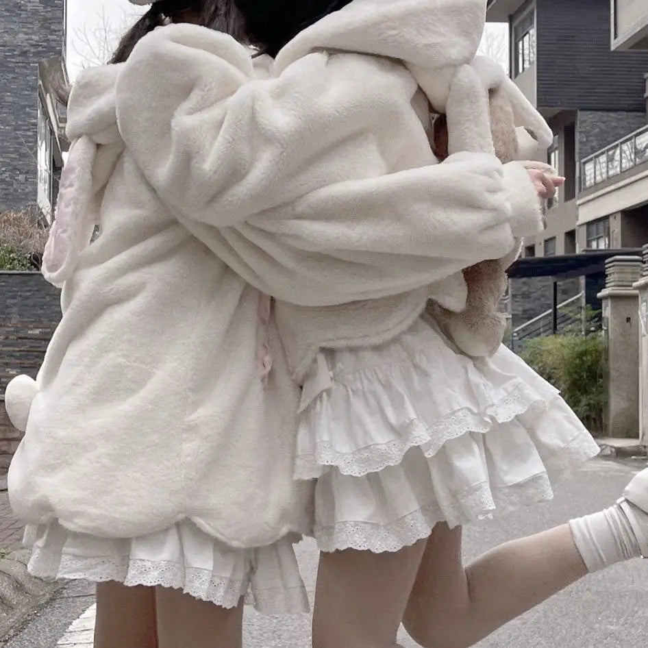 Fairy Skirt Summer Japanese Soft Girl Bow High Waist Cake Skirt Lace Short Skirt Student Versatile Half Skirt