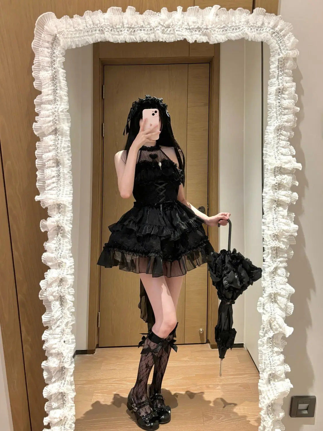 Japan Mini Dress Summer Sleeveless Lolita Dress Female Tierred Wedding Party Dress Lady White Prom Dress