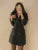 Autumn Winter Tweed Blazer Dress Double Breasted Slim Short Dresses for Korean Office Lady Coat Dress New