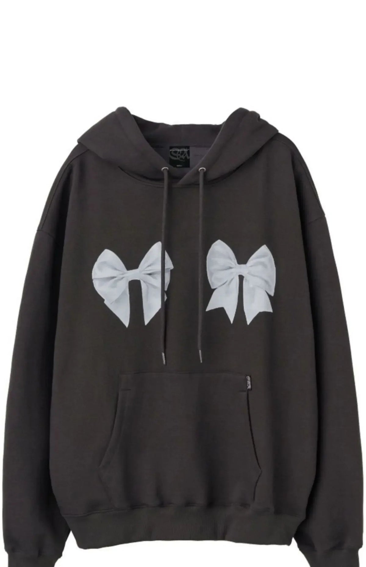 Kawaii Bow Print Hoodies Y2k Long Sleeve Sweatshirt Oversized Sweet Girl Causal Loose Autumn Winter Clothes Ins