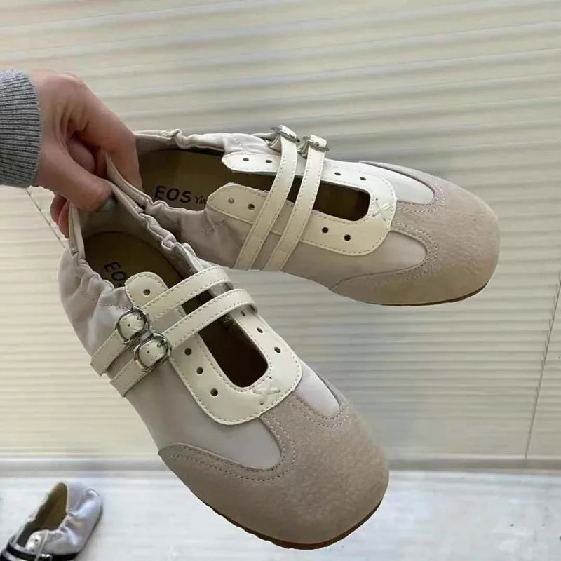 Flats Sports Shoes Sneakers Shallow Loafers Shoes Summer Walking Ballet Trend Sneakers