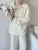 Autumn Winter ’s Knitted 2-piece Set Lapel Pullover Sweater Long Pants Korean Female Clothing Knitwear New