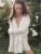 V-neck Knitwear Sweater Cardigan for Cropped Long Sleeve Cropped Knit Outwear ’s Patchwork Coat