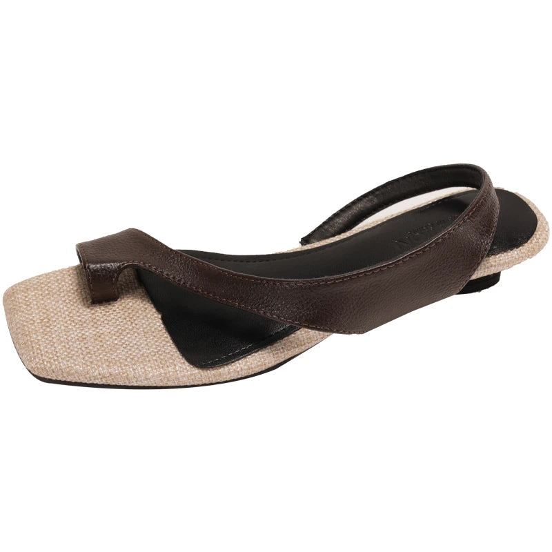 Flats Sandals Designer Shoes Dress Woman Slippers Trend Summer Walking Cozy Female Zapatillas