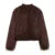 Burgundy Fur Coats Warm Thick O-neck Long Sleeve Loose Jackets Female Autumn Winter Party Outwear