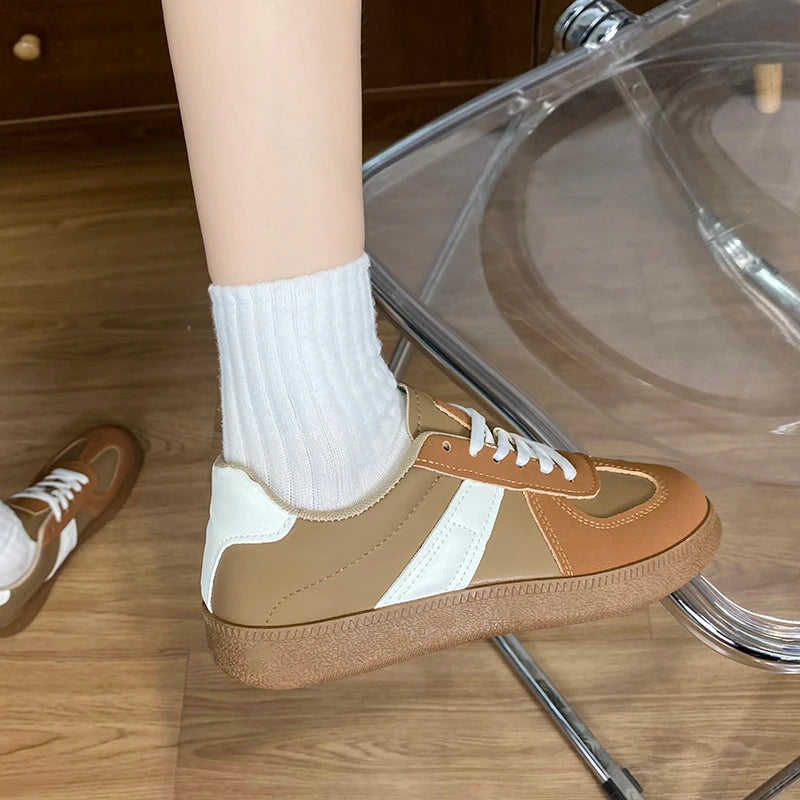 Shoes New Laceup Shoes Outdoor Walking Shoes Sneakers Comfortable Flat Shoes