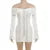 Lace Hollow Slim Mini Dress for One Shoulder Long Sleeves Club Party Dresses Bodycon Bandage Autumn