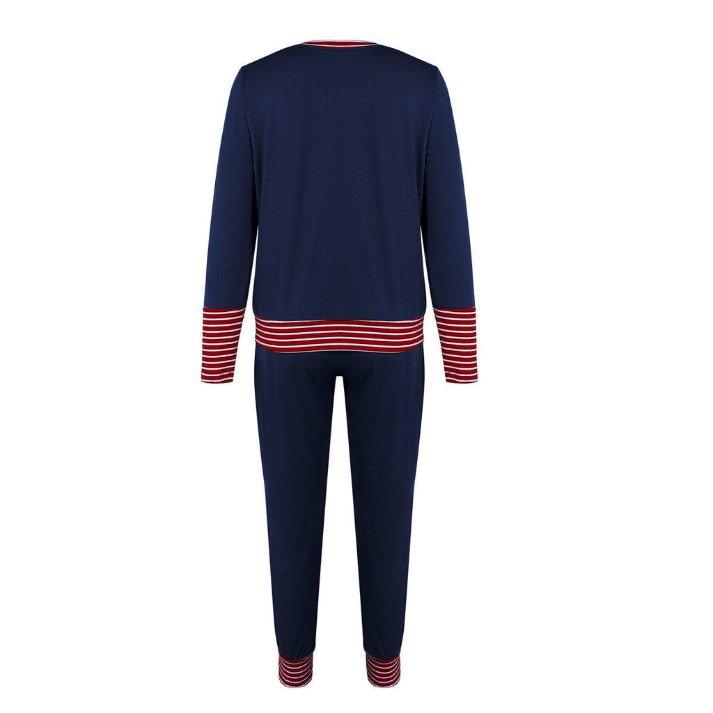 Merry Christmas Pajamas Set Matching Set Full Sleeve Tops+pants 2 Pieces