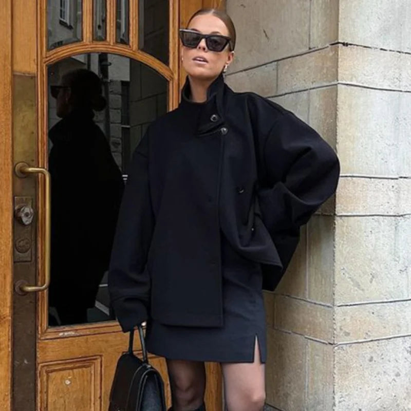 Stylish Versatile Jacket Stand-collar Classic Mature Autumn Coat Trend Edgy High-quality Street Wear