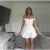 Contrast Color Folds Mini Dress for Slim Fit Off-shoulder Dress Plunge Sleeveless Gown Dress