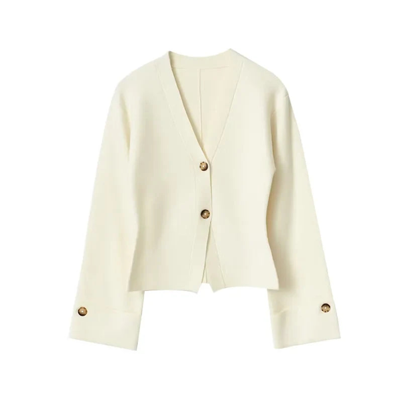's Cardigan Loose V-neck Knitted Single Breasted Full Sleeve Sweater Female Autumn Winter New Lady Knitwears