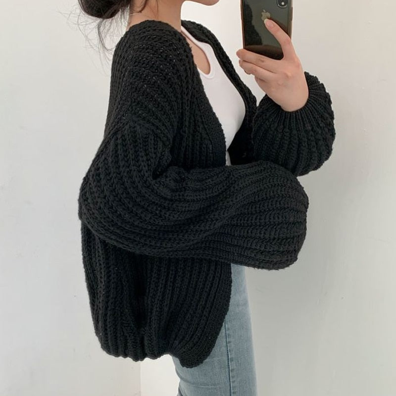 Daisy | ’s Knit Oversized Open Front Sweater
