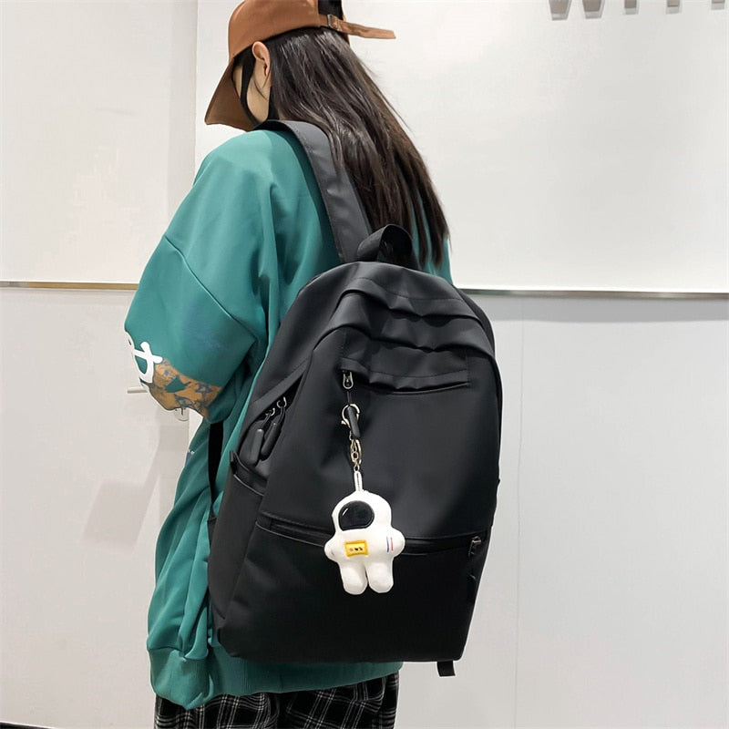 3 Pcs Set Harajuku Laptop Backpack Coating School Bags for Teenage Girl Kawaii College Student Kids Book Bag Rucksack
