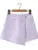Double-breasted Button Short Blazer High Waist Irregular Shorts Short Pants Long Sleeve Suits 2 Pieces Set
