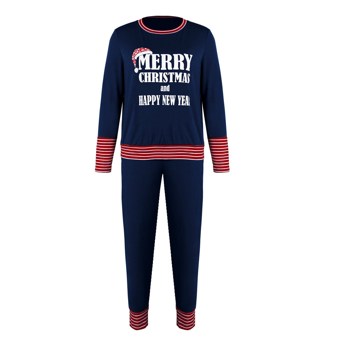 Merry Christmas Pajamas Set Matching Set Full Sleeve Tops+pants 2 Pieces