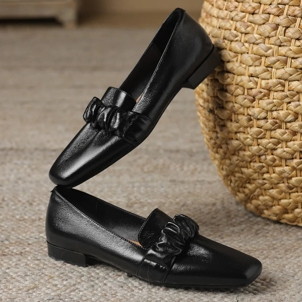 Sheepskin Slipon Flats Soft Comfortable Daily Slim Ballet Flats Shoes for Woman Autumn