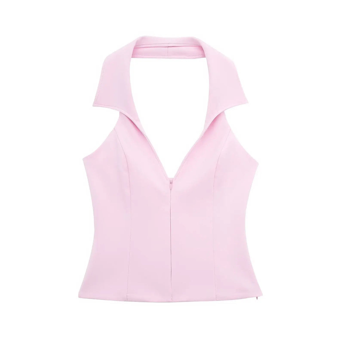 2 Piece Set Halter Tank Tops Sleeveless Slim Cropped Top Female High Waist Mini Skirts Shorts