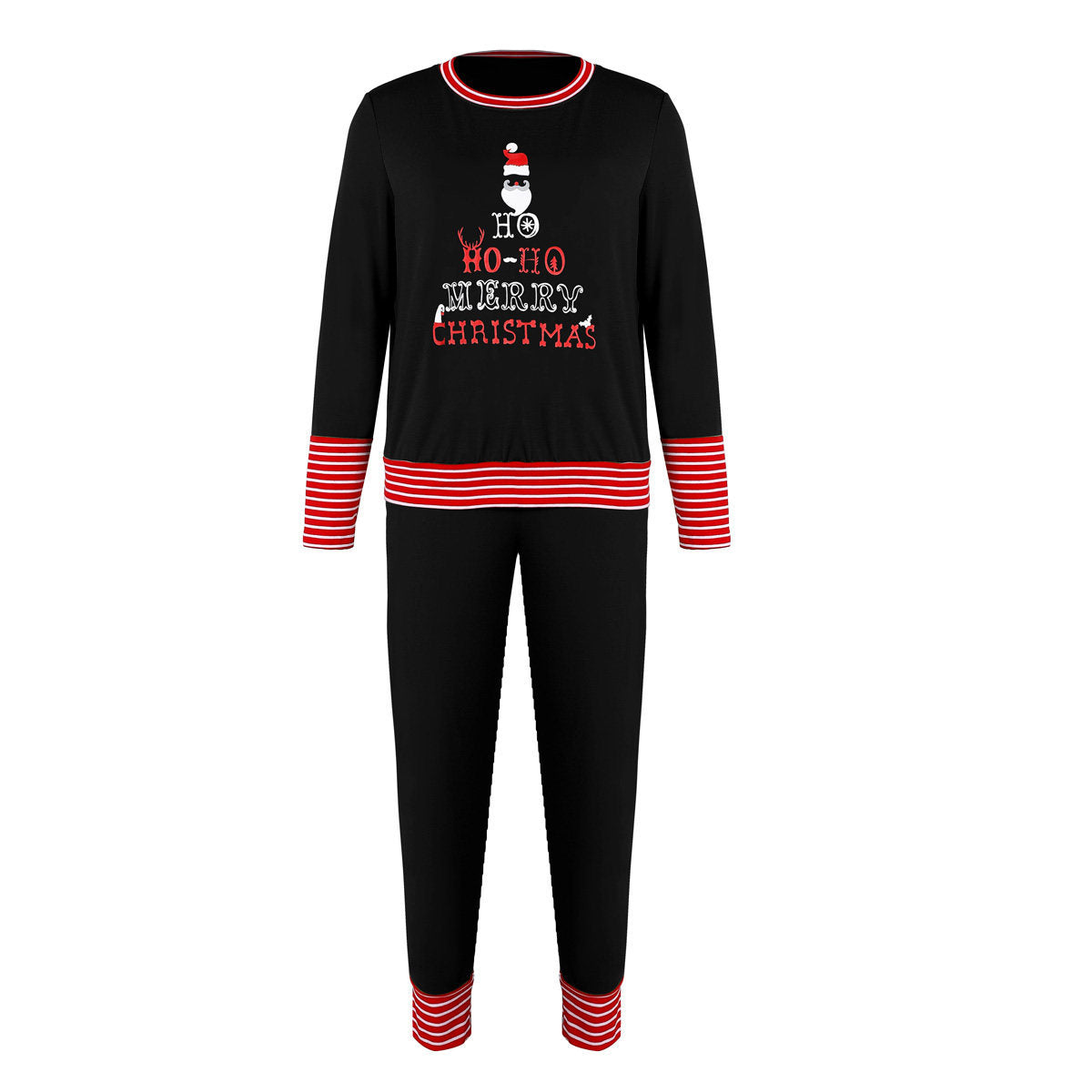 Merry Christmas Pajamas Set Matching Set Full Sleeve Tops+pants 2 Pieces