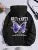 Purple Butterfly Printing Hoodies Fleece Pocket Hoody Simple Hoodie Autumn Loose Female