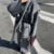 Patchwork Belt ’s Coats Contrast V-neck Long Sleeve Pocket Female Overcoats Autumn Lady New in Outwear