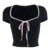 Europe and the United States Style Y2k Summer New ’s Short-sleeved Square Collar T-shirt Slim Low Waist