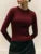 Autumn Knit Sweater Pullover for Ribbed Patchwork Long Sleeve Slim Lnner Inner Top Female Knitwear Top