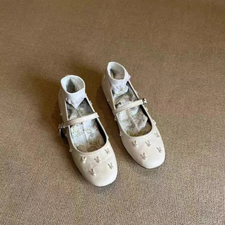 Leather Shoes Soft Allmatch Shallow Mouth Modis Female Sneakers Flats Round Toe Genuine Leather Dress Mary