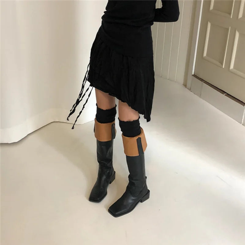 Summer Korean Retro High Street Low Waist Irregular Pleated Lace Up Short Skirt Skirt