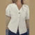 Knitted Vest Top for Short Sleeve V-neck Buttons Loose White Waistcoat Cardigan Female Autumn New in Outwears