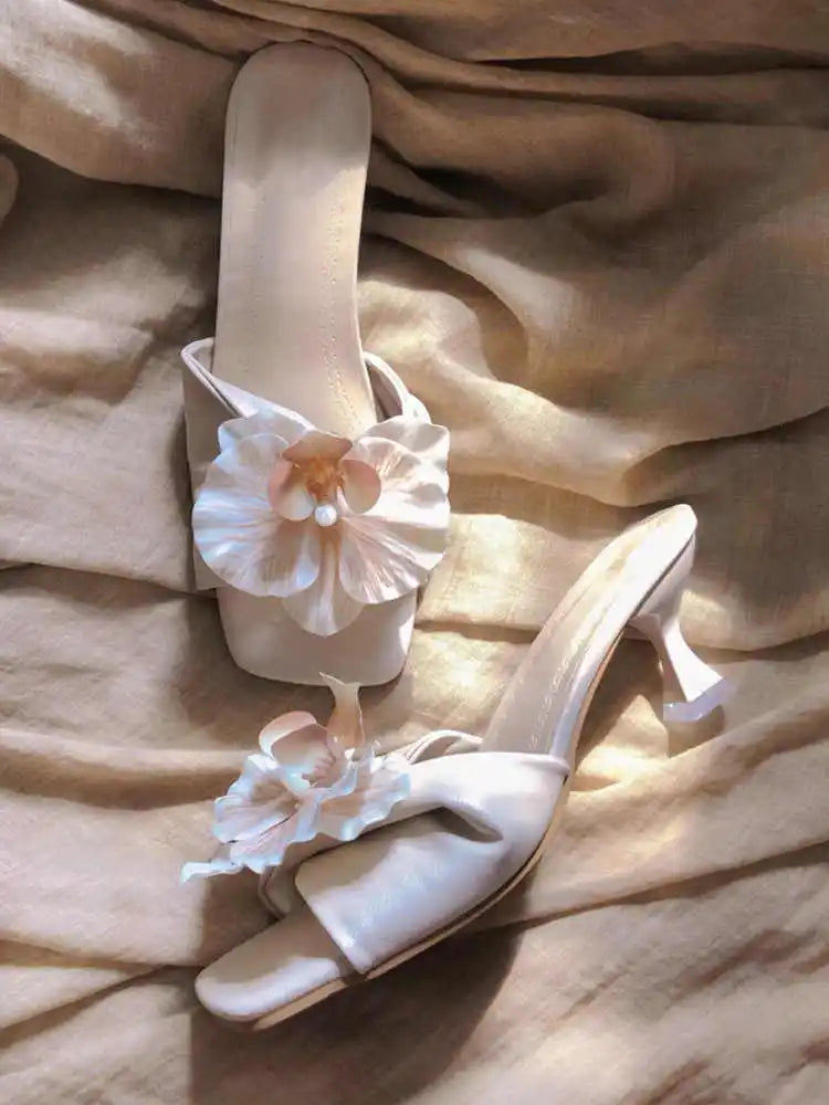 Summer Flower Slippers Comfort Outdoor Shoes Dress Street Style Slides