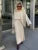 Loose Sweater Suit Female V-neck Knit Pollover Top Long Skirt High Waist Autumn Winter Skirt 2 Piece Set