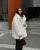 ’s Brown Faux Fur Coat Lapel Mid-length Loose Imitation Plush Furry Buckle Overcoat Winter Lady Thick Warm Outwear