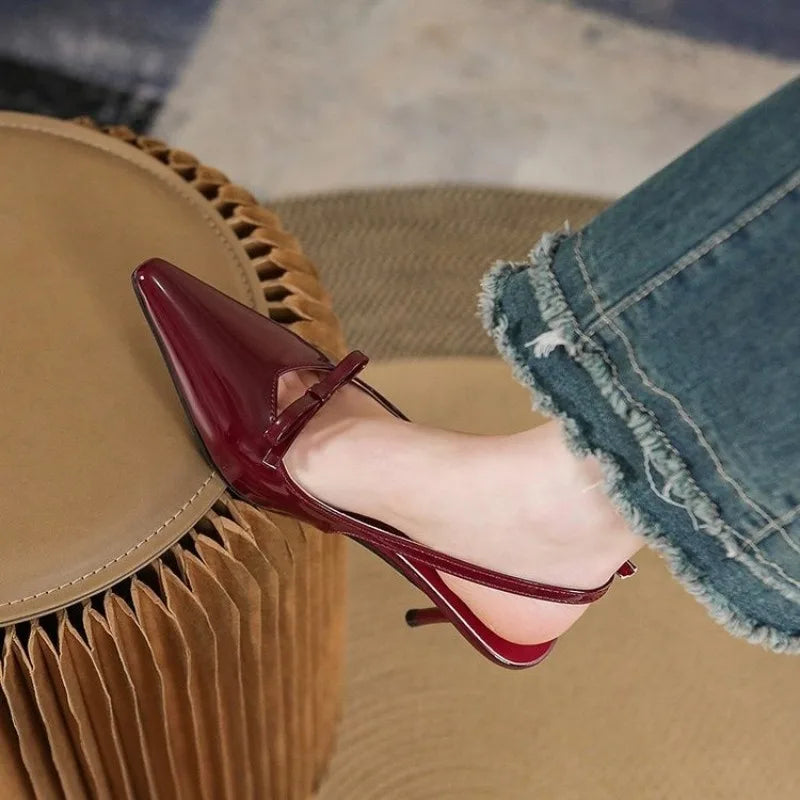 Summer New Color Highheeled Sandals for Bow Dress Single Party Wedding Shoes
