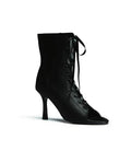 Satin Purple Fish Mouth Shoes Jazz Dance High Heels Dance Shoes Dancing Short Boots Jazz Dance Shoes Sandals