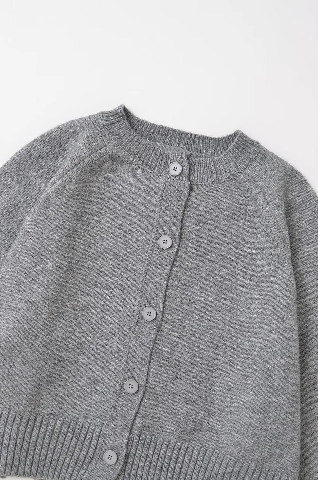 Cropped Cardigan Sweater Autumn Long Sleeve O Neck Single Breasted Jumpers New Knitted Outerwear