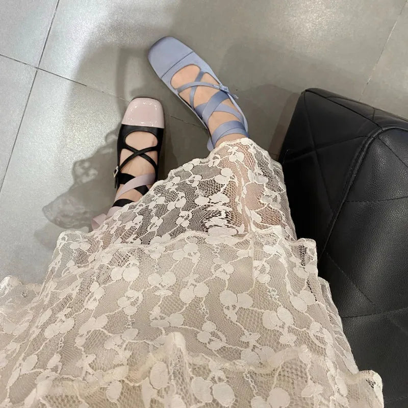 Ballet Blue Black Pink Heels Round Toe Lolita Mary Janes Pumpsfree Shipping Shoes on Offer Sandals Summer