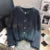 Cropped White Knitted Cardigan Korean Mink Cashmere Sweater Outerwear Black Long Sleeve Knitwear Winter Jumpers New