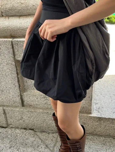 Summer Korean Retro High Street Low Waist Mini Skirt Sport Skirt