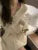 Autumn Y2k Knitted 2-piece Skirt Set Single Breasted V-neck Cardigan Pleated Mini Skirt Korean Suit Knitting Outfits