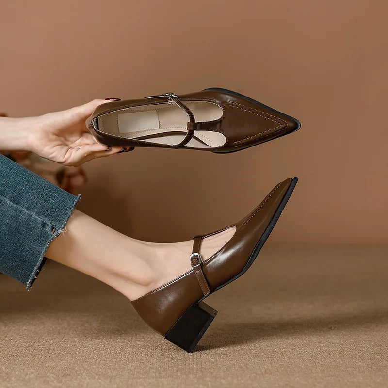 Shoes on Heels Female Footwear Pointed Toe Clogs Platform Shallow Mouth Sneaker Dress New Creepers S