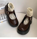 Shoes Woman Comfortable and Allmatch Shallow Mouth Female Sneakers Round Toe Clogs Platform Flats on Heels New R