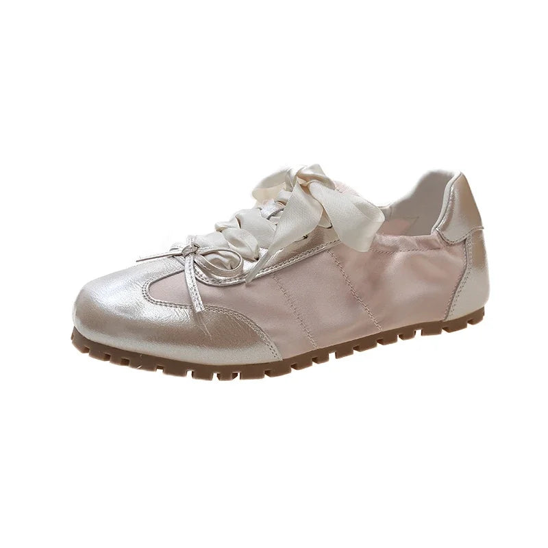 Designer Sneakers Flats Shoes Comfort Lace Up Non Slip Flats Outdoor Walk Shoes