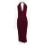 Halter V Neck Backless Split Dress ’s Bodycon Sleeveless Long Dress Autumn New Slinky Waist Vest Dress