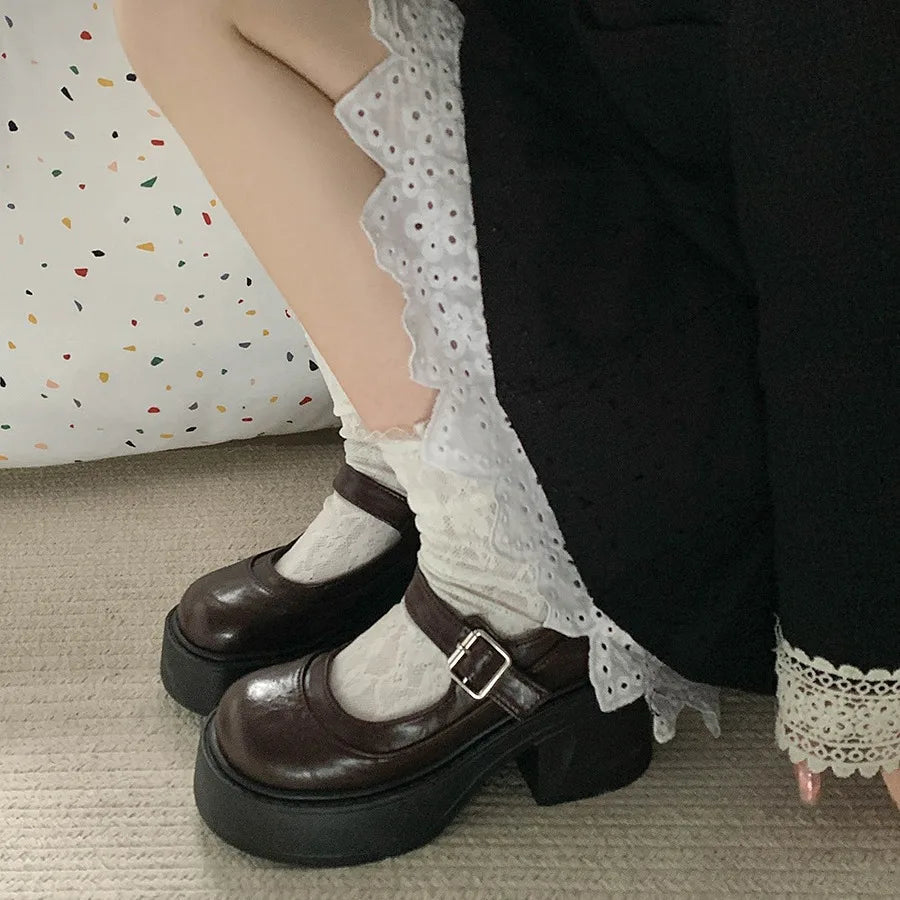 Shoes Woman Comfortable and Allmatch Shallow Mouth Female Sneakers Round Toe Clogs Platform Flats on Heels New R